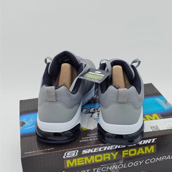 Skechers 10.5 Men's Machine Washable Lace-Up Wave-Flex Air Athletic Shoe 12 - Picture 3 of 5